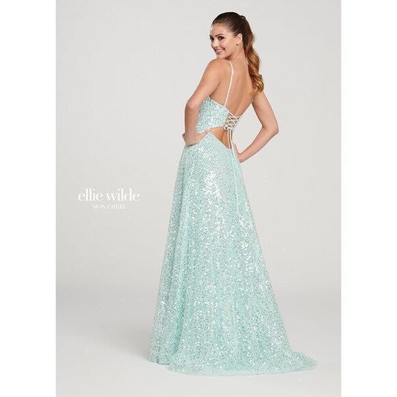 Ellie Wilde Sequin Grad Dress EW119060 - Picture 2 of 7